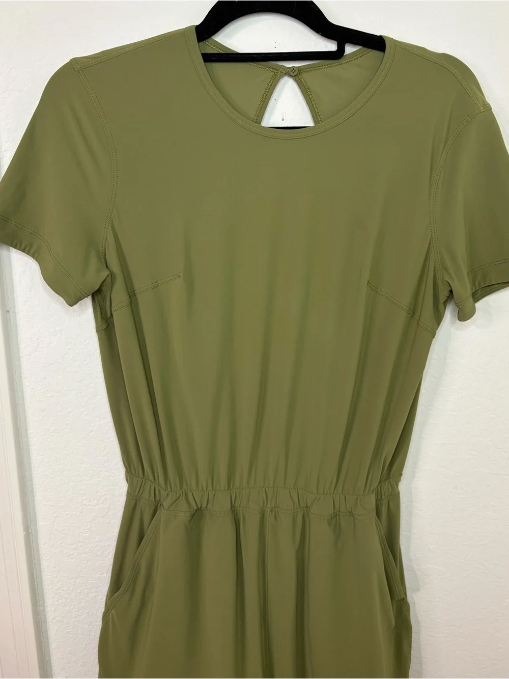 Lululemon Lightweight High-Neck Romper Bronze Green size 6